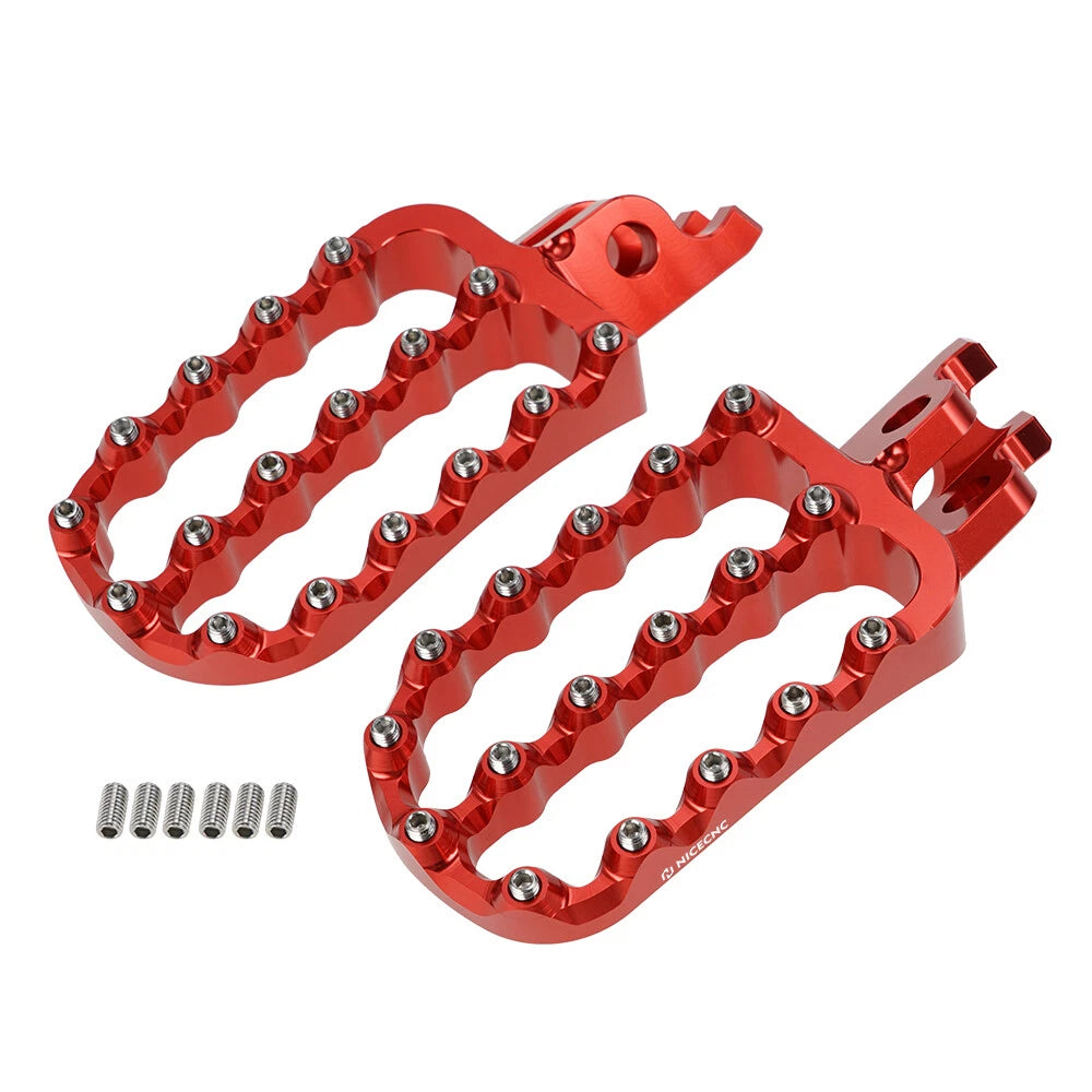 Set of 2 Wide Rider Footpegs for Honda CRF250X (2004–2017) CRF450X (2005–2021)