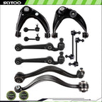 Set of 10 Front Upper & Lower Control Arm Sway Bar for Ford Fusion Mercury Milan (2010–2012)