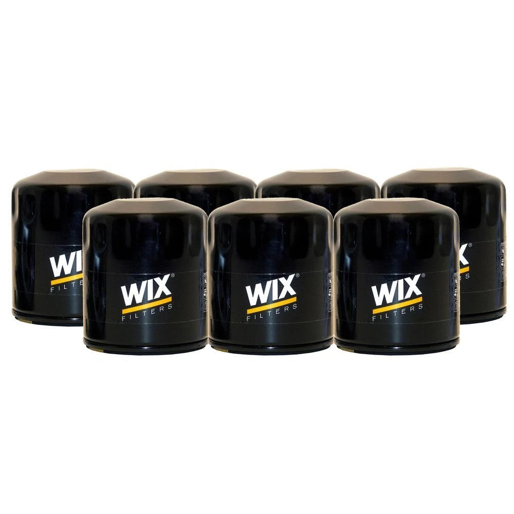 Set of 7 Wix 51348 Engine Oil Filter Kit for (Spin-On)