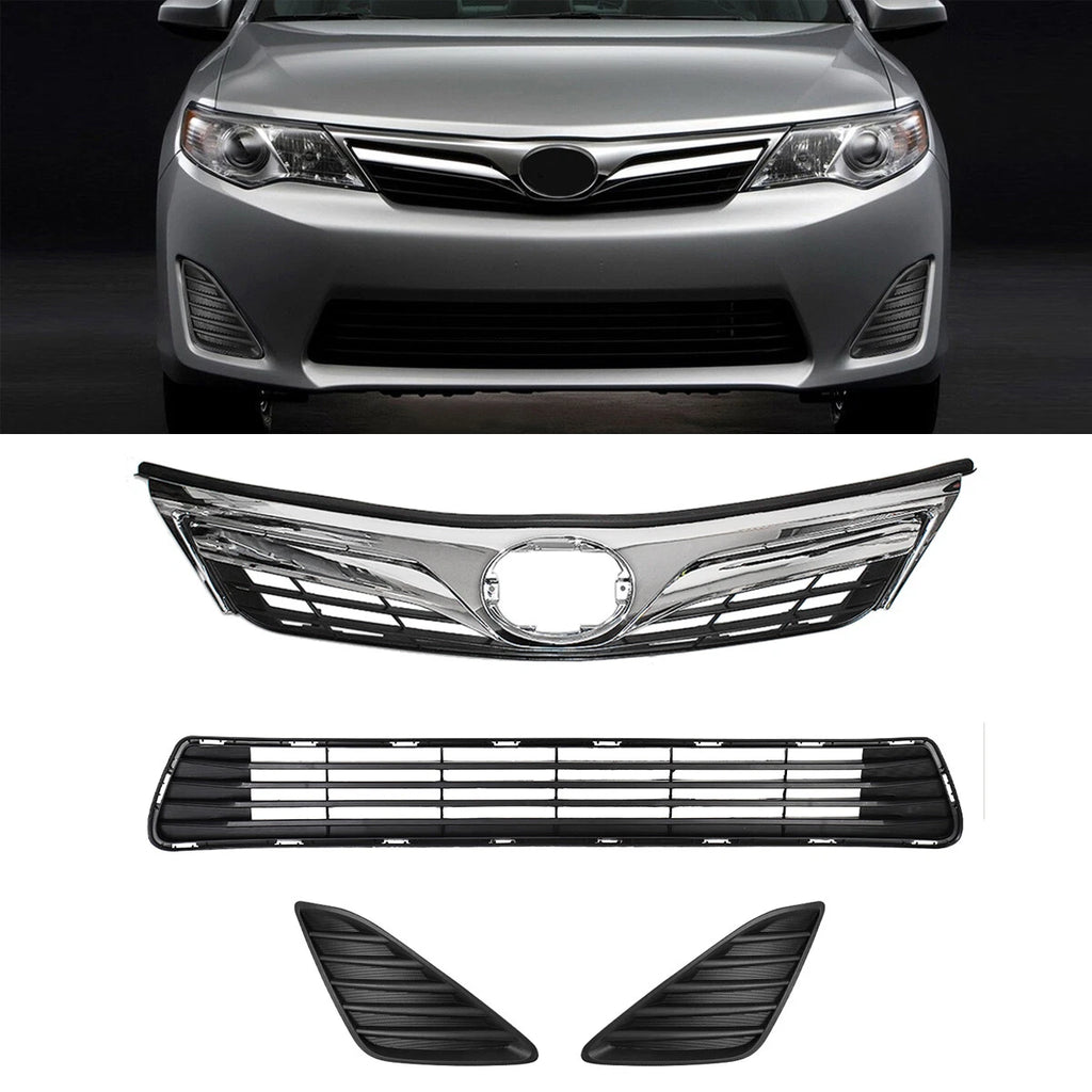 Front Bumper Grille Set for Toyota Camry (2012–2014)