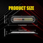 Set of 4 LED White Amber Strobe Lights for SUV Pickup