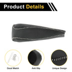 Car Gear Shift Knob Cover for Honda Civic 2006-2011 Black Gray Faux Leather