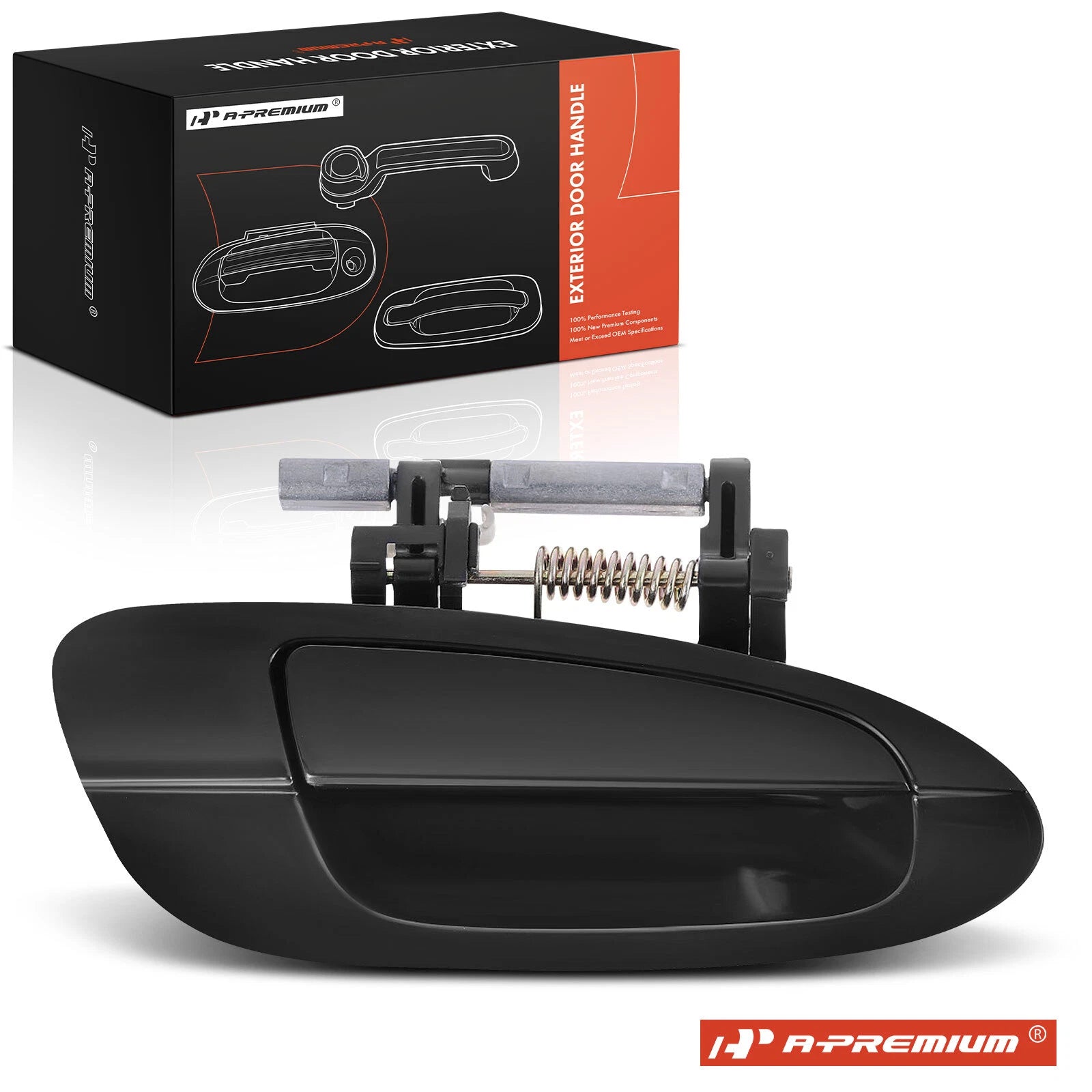 Rear Right Smooth Black Door Handle for Nissan Altima (2002–2006)