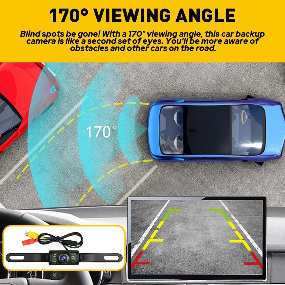 Rear View Backup Camera for HD Car (Waterproof, Night Vision, Wide Angle)
