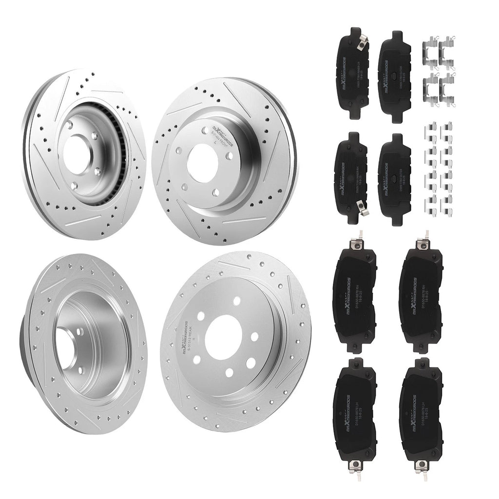 Front Rear Brake Rotors & Ceramic Pads Kit for Nissan Altima (2013–2023) S-31464
