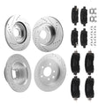 Front Rear Brake Rotors & Ceramic Pads Kit for Nissan Altima (2013–2023) S-31464