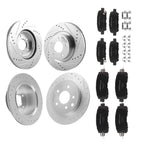 Front Rear Brake Rotors & Ceramic Pads Kit for Nissan Altima (2013–2023) S-31464
