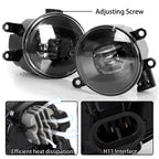 LED Fog Lights for Toyota Tacoma 4Runner Tundra RAV4 (2010–2023)