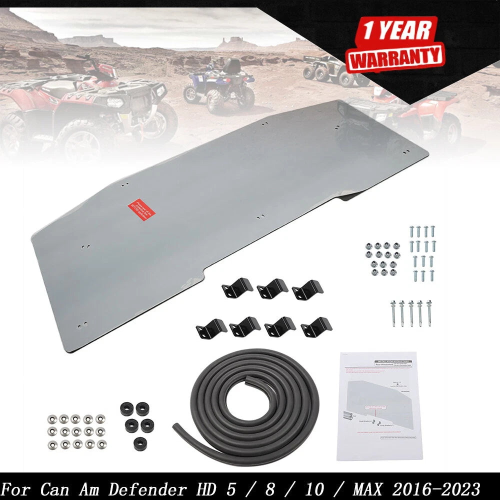 Dark Tint Rear Windshield for Can Am Defender (2016â2023)