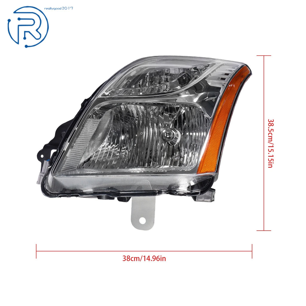 Left Side Chrome Housing Halogen Headlight for Nissan Sentra (2010-2012)