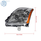 Left Side Chrome Housing Halogen Headlight for Nissan Sentra (2010-2012)