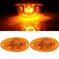 2X Amber LED Side Marker Turn Signal Lights for Freightliner Cascadia