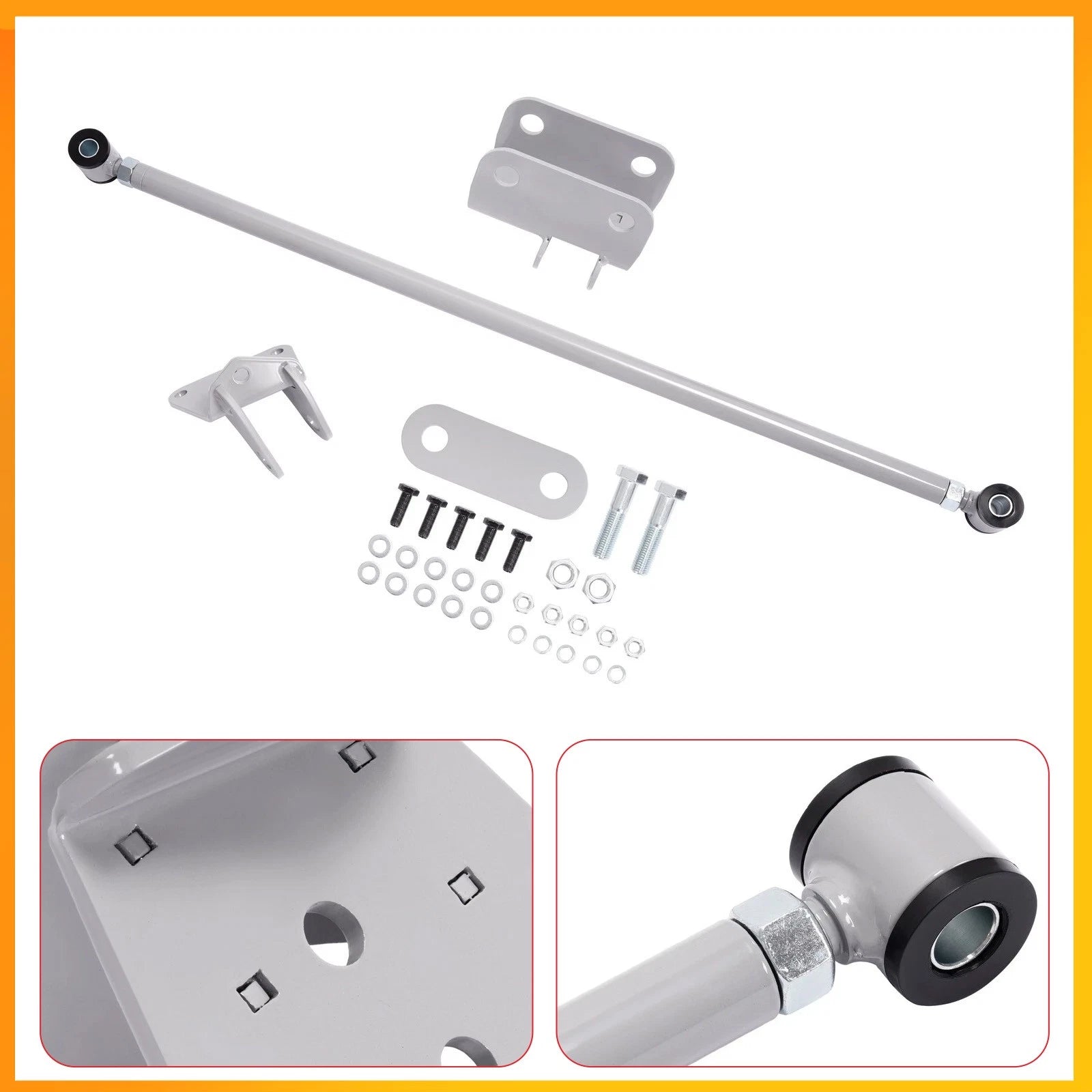 2X Adjustable Rear Trac Bar with Brackets for Chevy C10/GMC Truck (1960–1972)