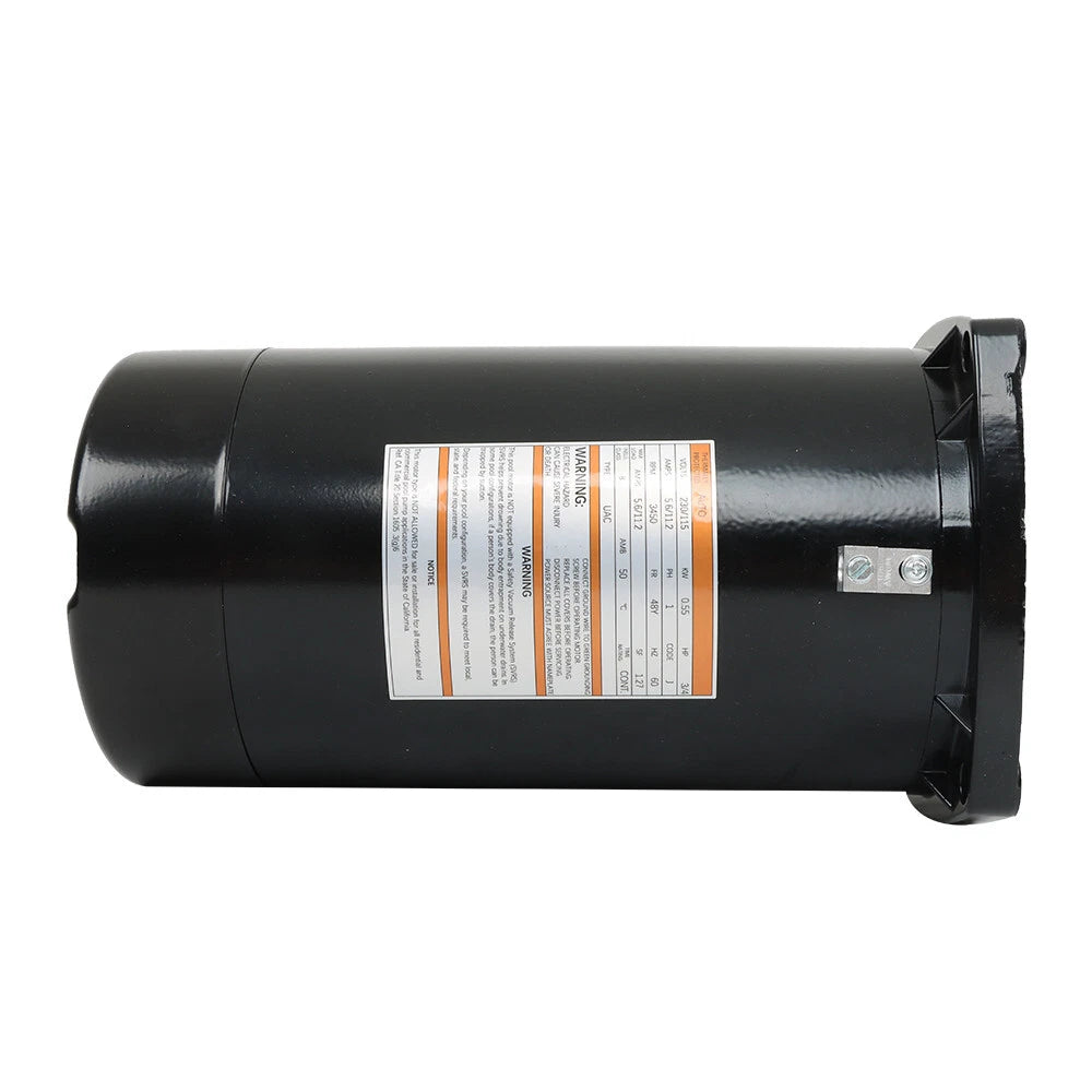 3/4 HP Swimming Pool Motor for Square Flange 48Y Frame (115/230V) # USQ1072