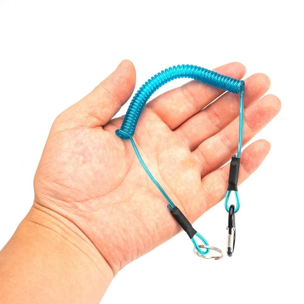 Steel Wire Elastic Fishing Safety Line for Lure (8.4, 10.9, 8cm)