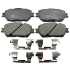 TRW Pro Front Ceramic Brake Pads with Clips for Lexus GS300 IS250 (1998–2019)