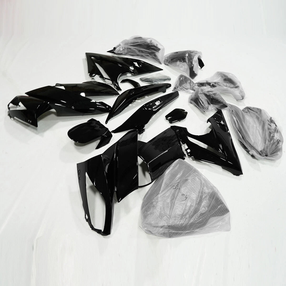 Glossy Black Fairing Kit for Kawasaki ER-6f Ninja 650R (2009–2011)
