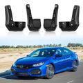 Mud Flaps Splash Guards Front Rear for Honda Civic 2016–2021 (4Pcs)