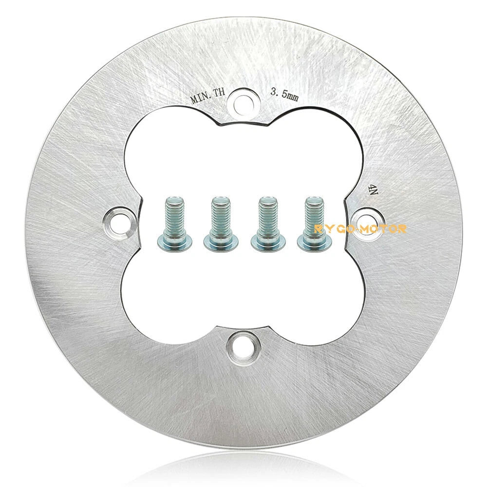 Rear Brake Disc Rotor Set of 2 W/Stud Bolts for Suzuki Quadsport Z400 (2003–2014)