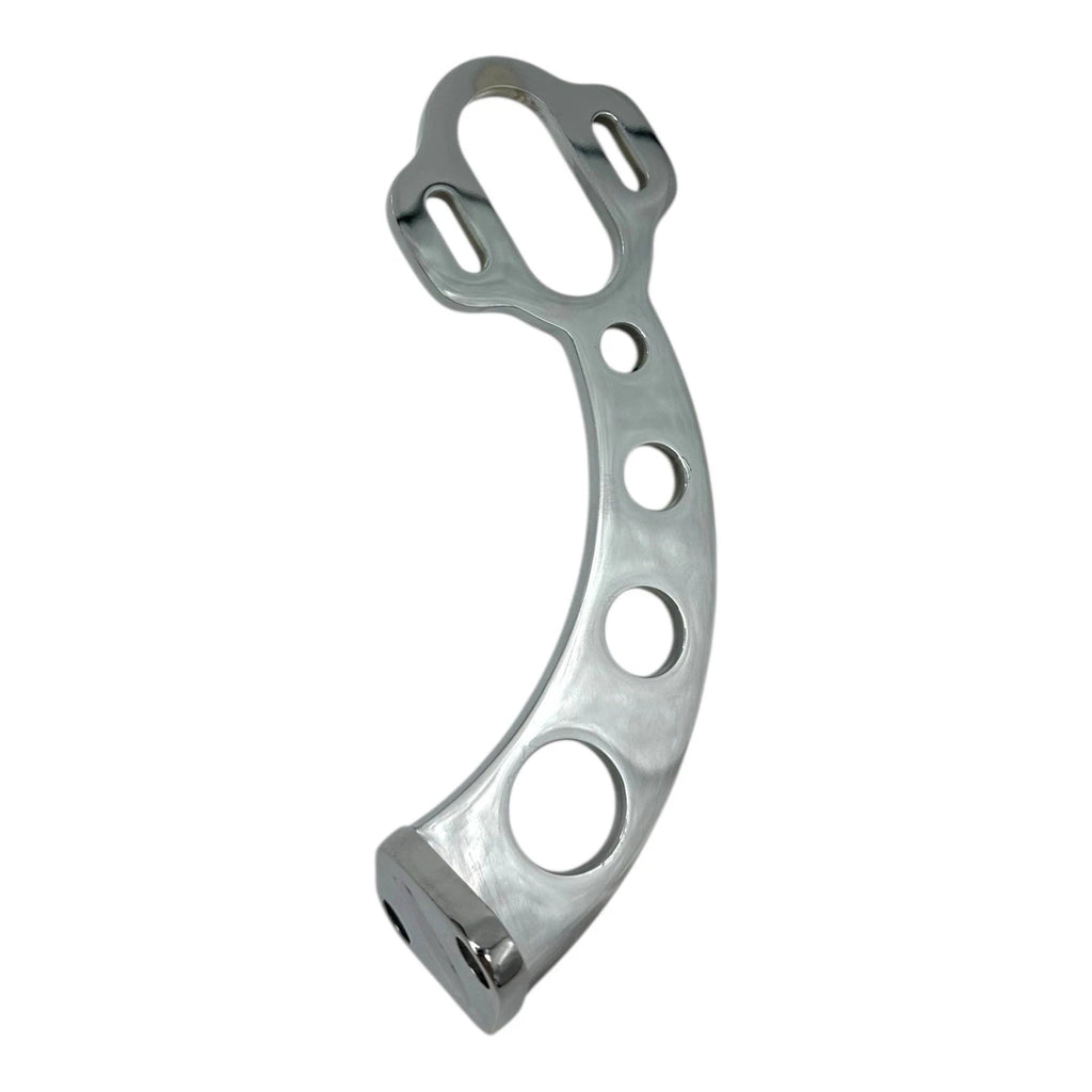 Custom Chrome Steel Brackets with Drilled Holes for 1928-1931 Model A Tail Light