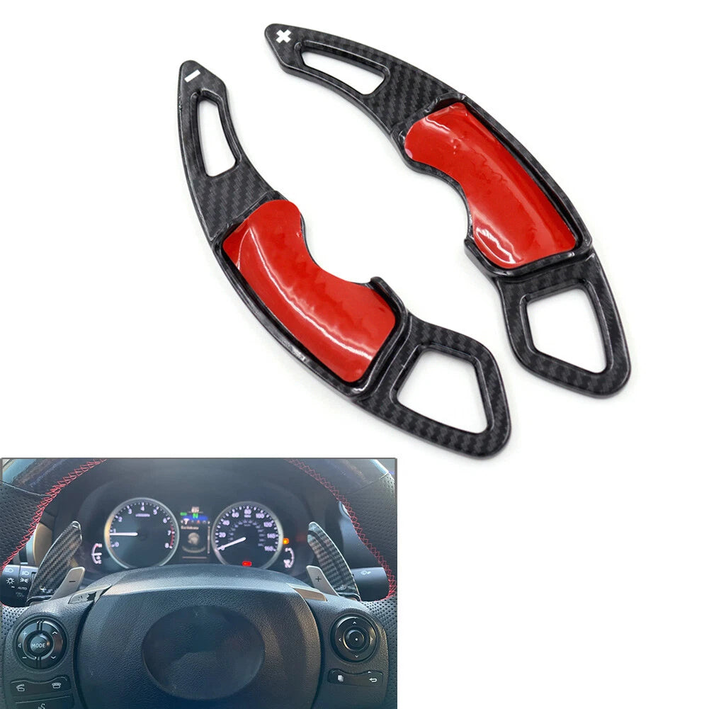 Pair Steering Wheel Shift Paddle Extensions for Lexus RC NX IS CT200h (2015–2021)