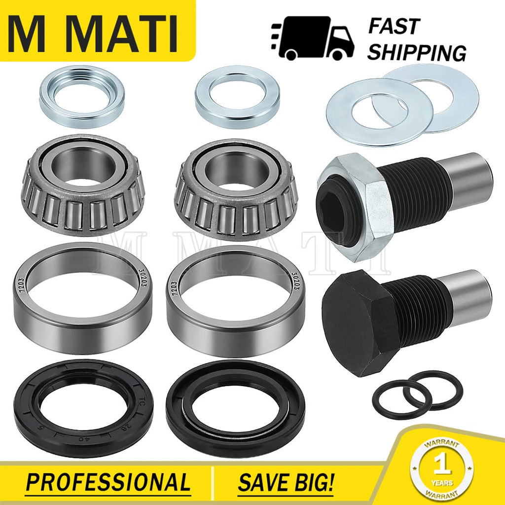 Swing Arm Bearing Seal Kit w/Shaft for Kawasaki KVF360 KVF650 KVF700 KFX700 (2003–2019)