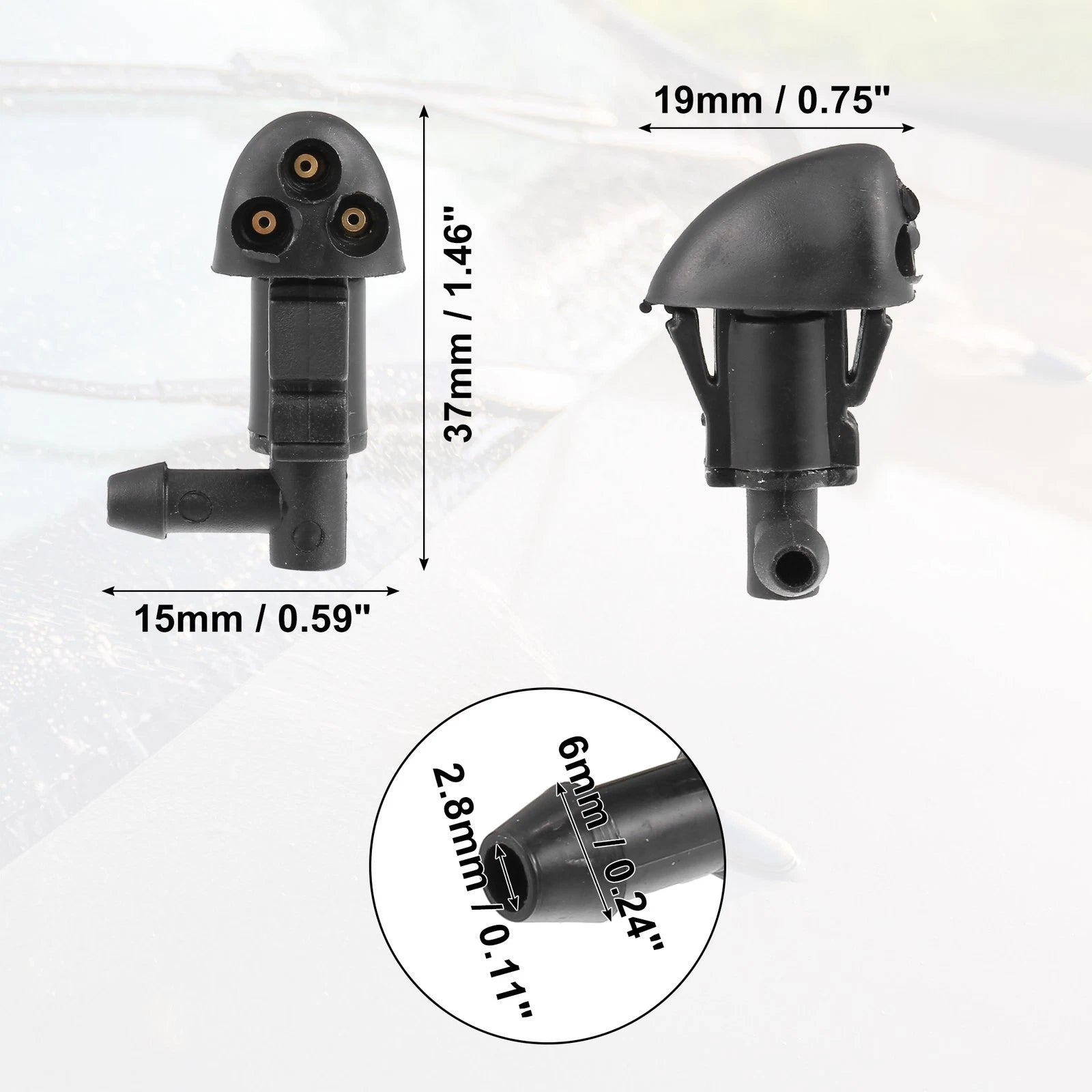 Windshield Wiper Washer Nozzle Spray Jet for Chevrolet Cruze (2011–2016) No.94556605
