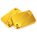 1 Pair CNC Front Brake Fluid Reservoir Cover Cap Gold for Yamaha Tricity 125 155 (2017–2023)
