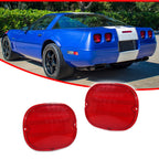 2X Red Tail Light Lenses for Chevy Corvette C4 (1990–1996)
