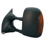 Replacement Black Textured Driver Power Door Mirror w/Heated Glass w/Turn Signal