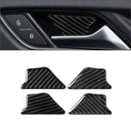 Carbon Fiber Inner Door Handle Bowl Cover Trim for Audi A3 8V (2013–2020)