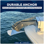18 lb Delta Style Wing Anchor for Boats (Stainless Steel)