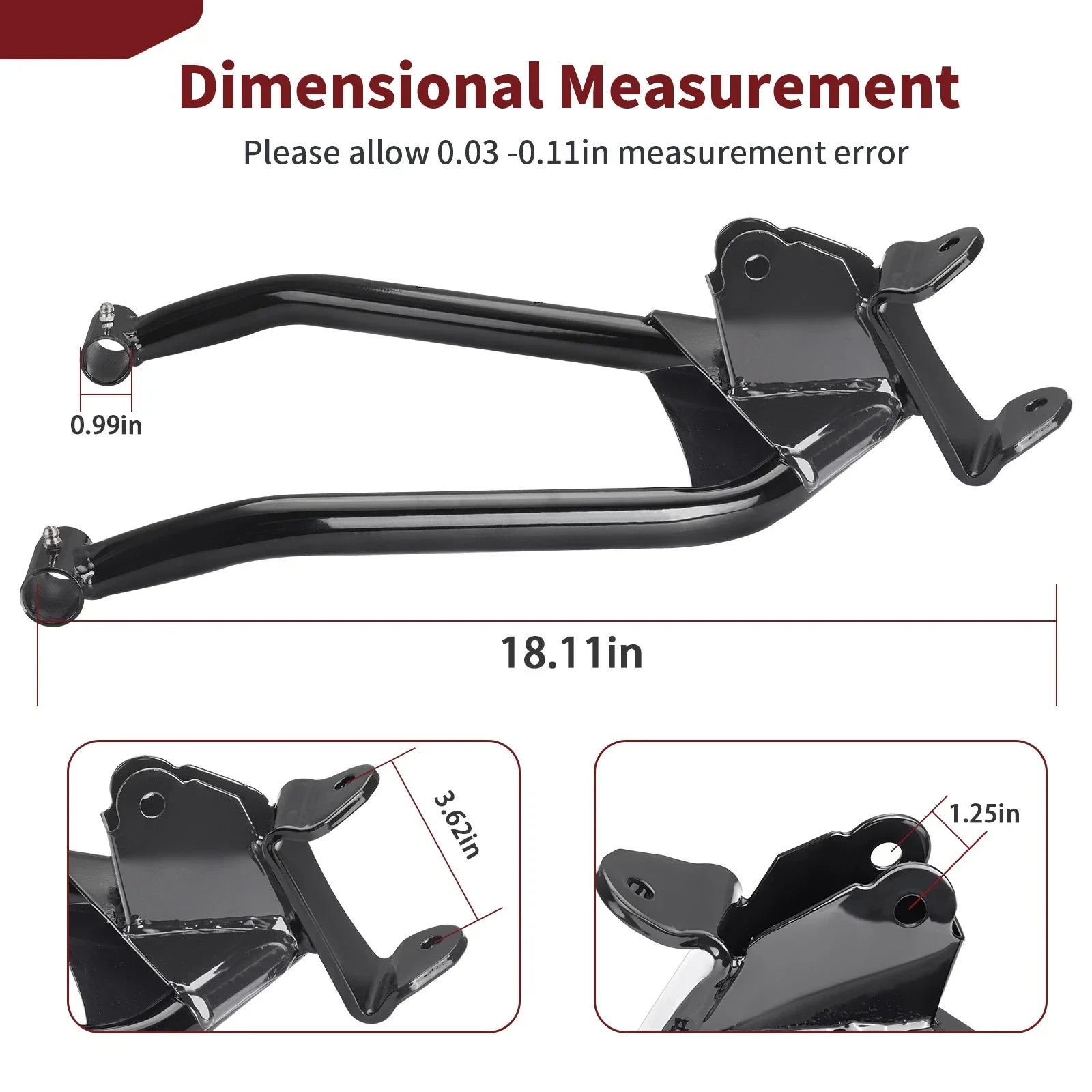 Front Left/Right Control Arm & Cap Kit for Polaris RZR (2009–2021)