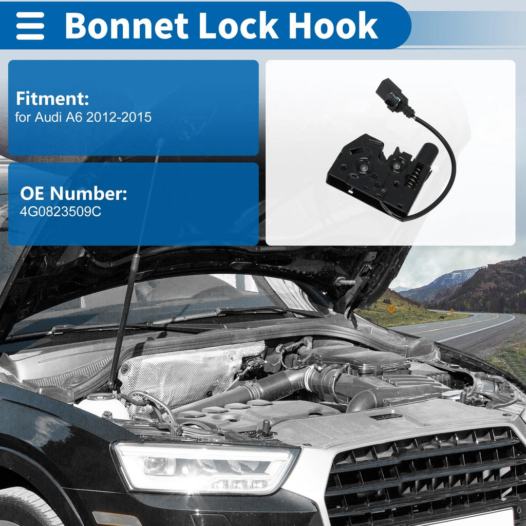 Hood Latch Assembly for Audi A6 (2012–2015) No. 4G0823509C