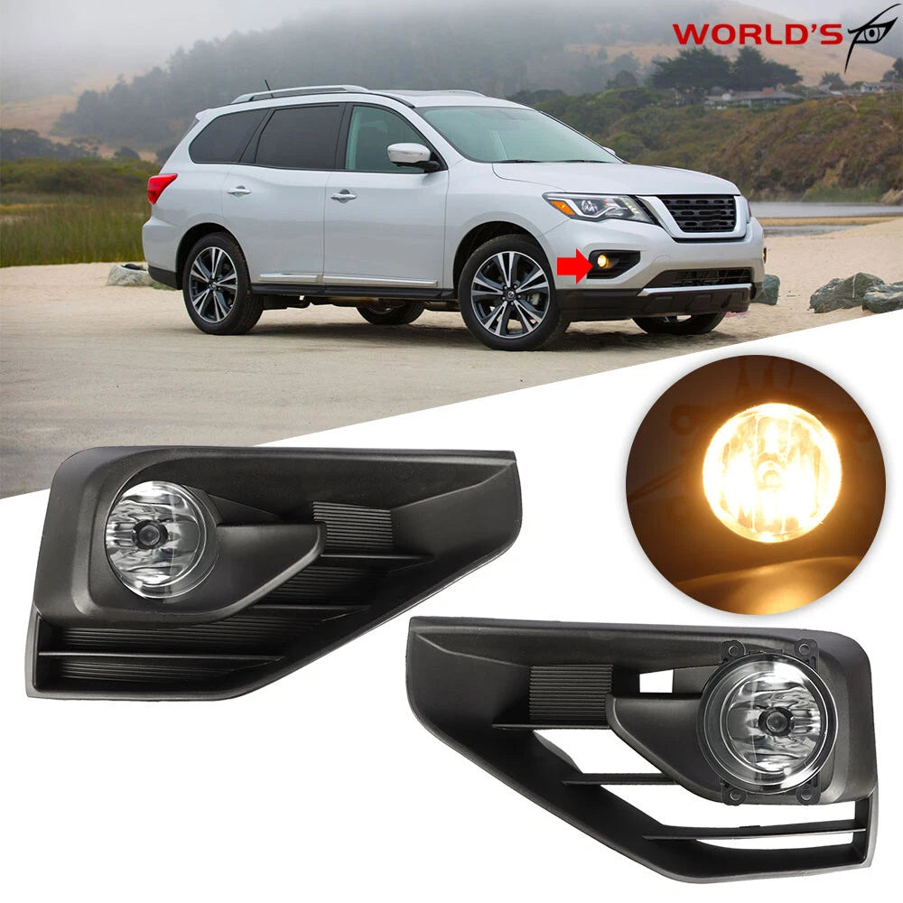 Set of 2 Bumper Fog Lights for Nissan Pathfinder (2017–2020)