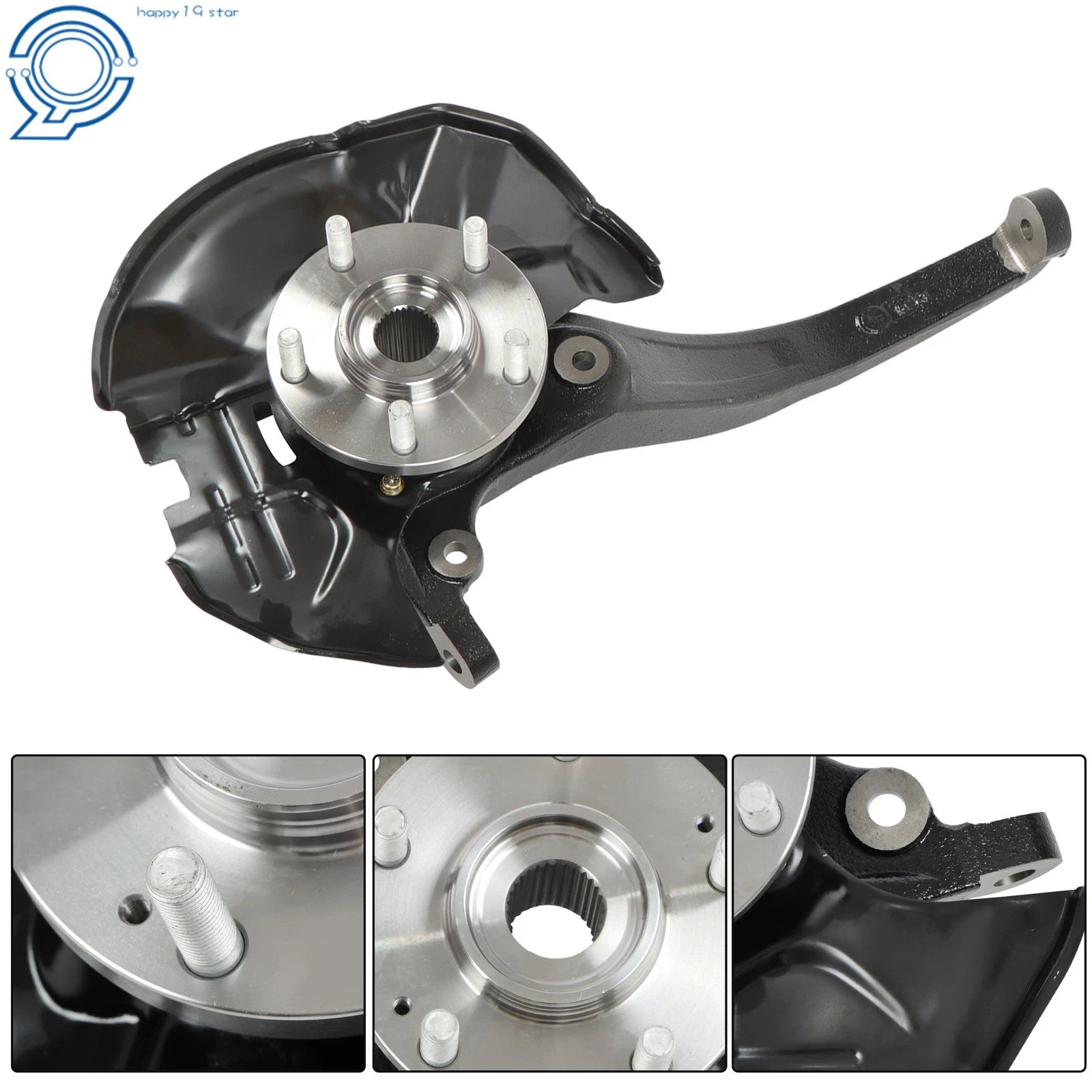 Front Steering Knuckle & Wheel Hub Bearing Assembly for Hyundai Sonata (2008–2010)