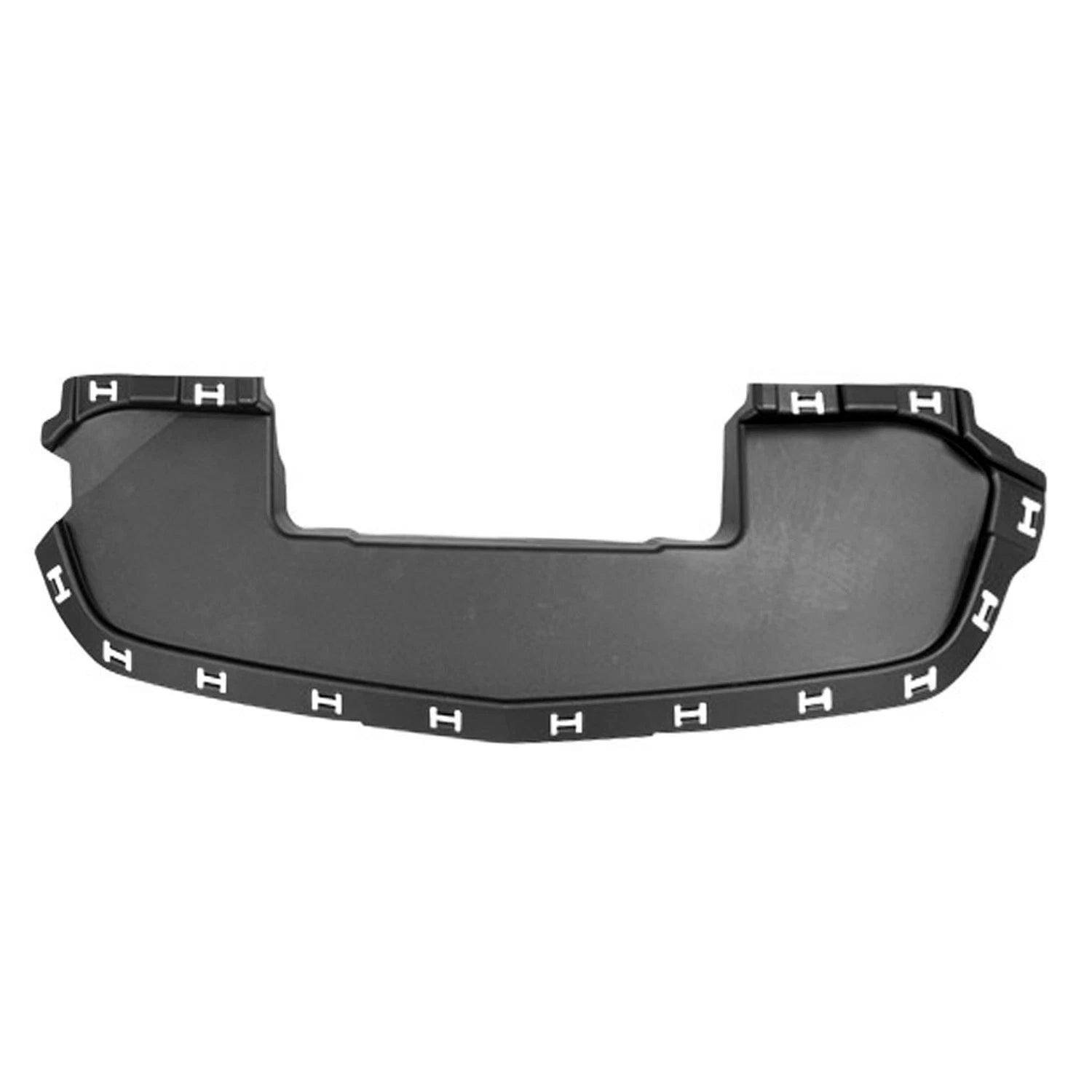 Lower Inner Grille Air Deflector Replacement Gray Matte Plastic for Honda