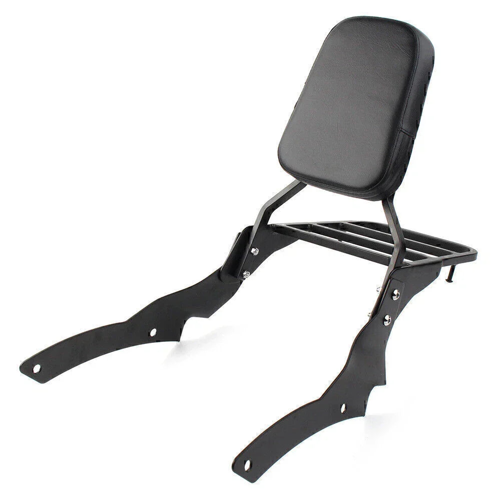 Backrest Sissy Bar Luggage Rack for Yamaha V-Star XVS400 XVS650 (98-13)