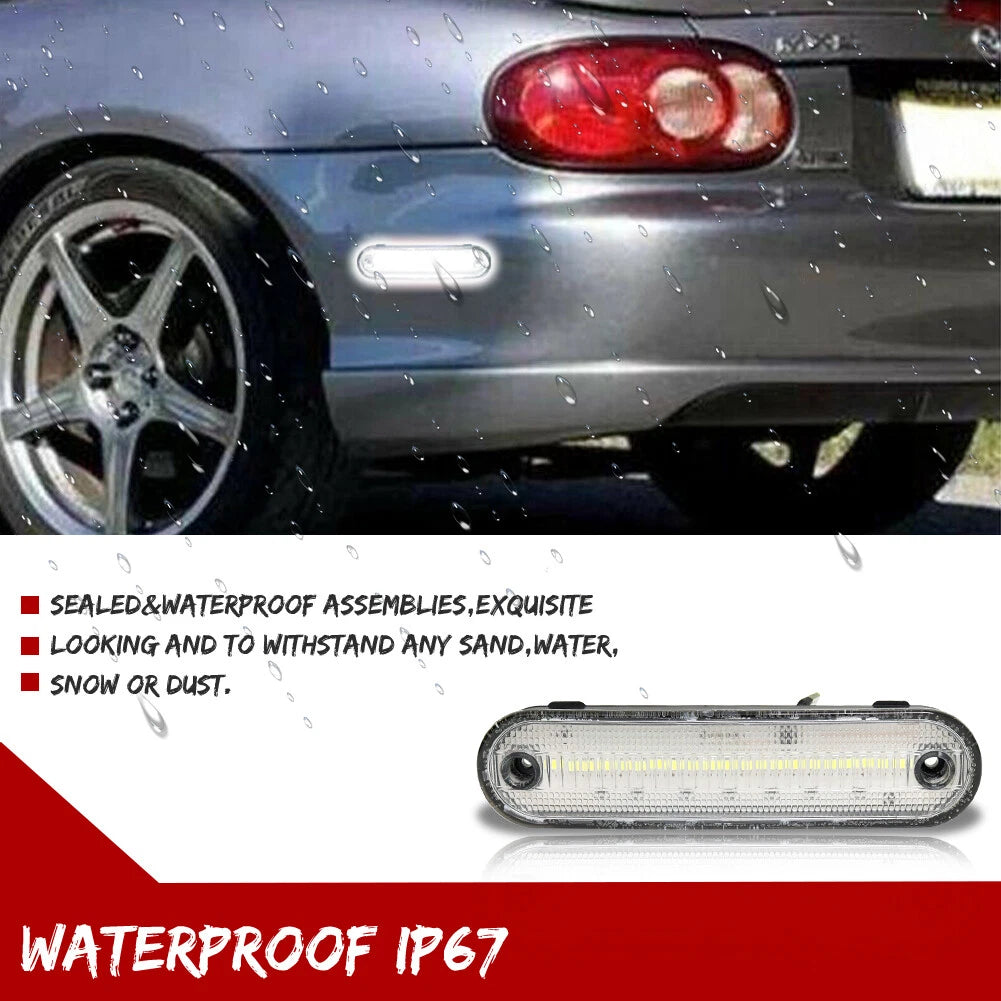 2X LED Side Marker Lights for Mazda MX-5 Miata (1990–2005)