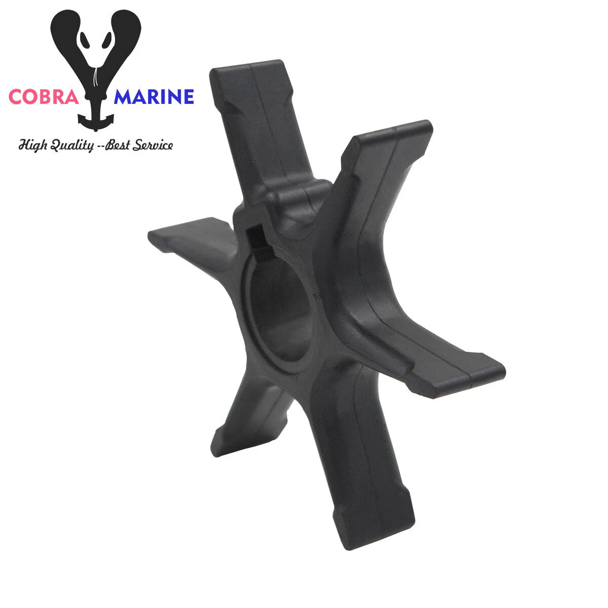 Water Pump Impeller for Suzuki Outboard 9.9 14 16 25 28 HP (2-Stroke) 17461-93004