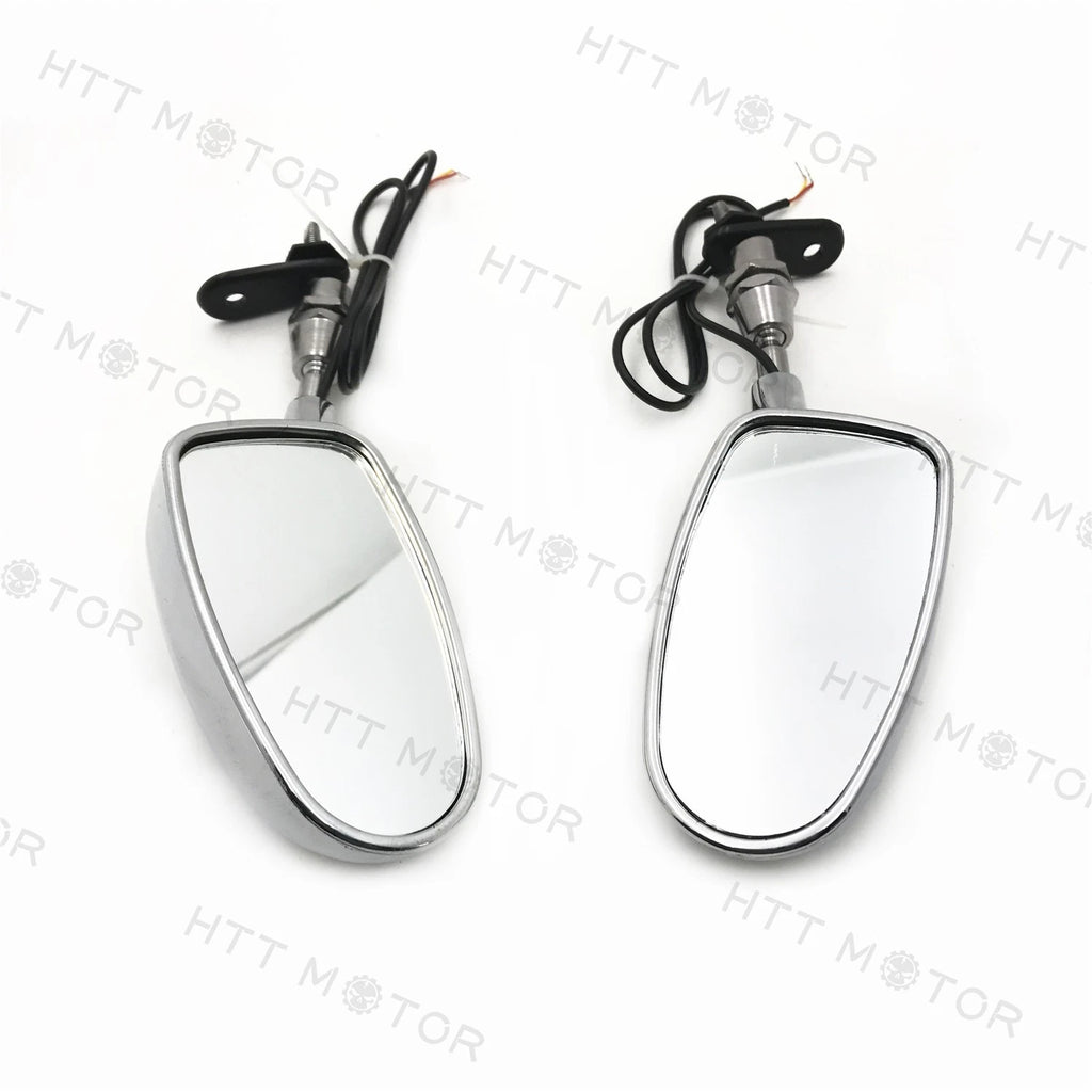 LED Rear View Mirror for Suzuki Hayabusa, Yamaha YZF 600R/R6 (Chrome, 6MM)