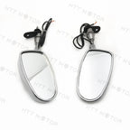 LED Rear View Mirror for Suzuki Hayabusa, Yamaha YZF 600R/R6 (Chrome, 6MM)