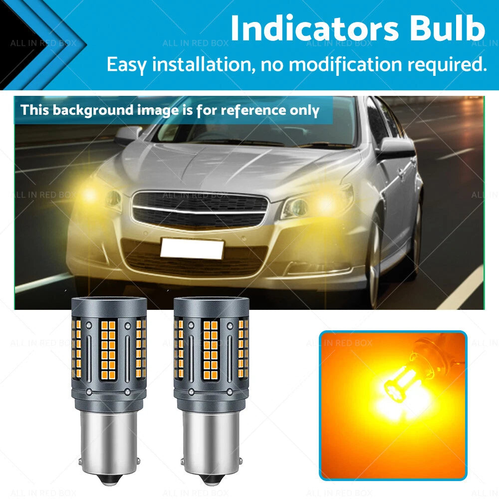 Amber LED Indicator Bulbs for Holden Commodore VT VX VY VZ (1997–2006)