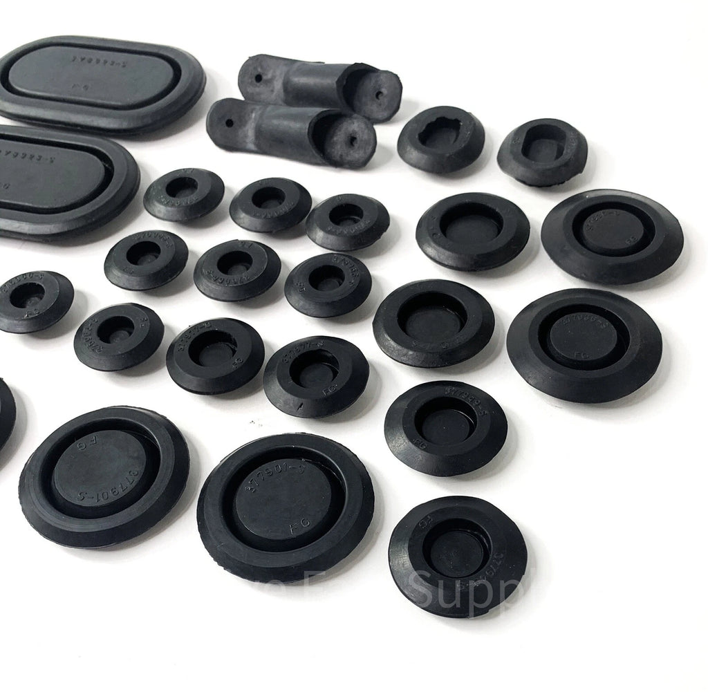 Body Plug Grommet Kit 32 Piece Replacement for Ford Mustang (1964–1966)