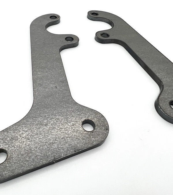 Tail Light Brackets Pair Plain Steel Replacement for 1953-1956 Ford F-100