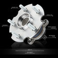Set of 2 Rear Wheel Bearings & Hubs for Toyota RAV4 HS250h NX300h C-HR (2006–2021)