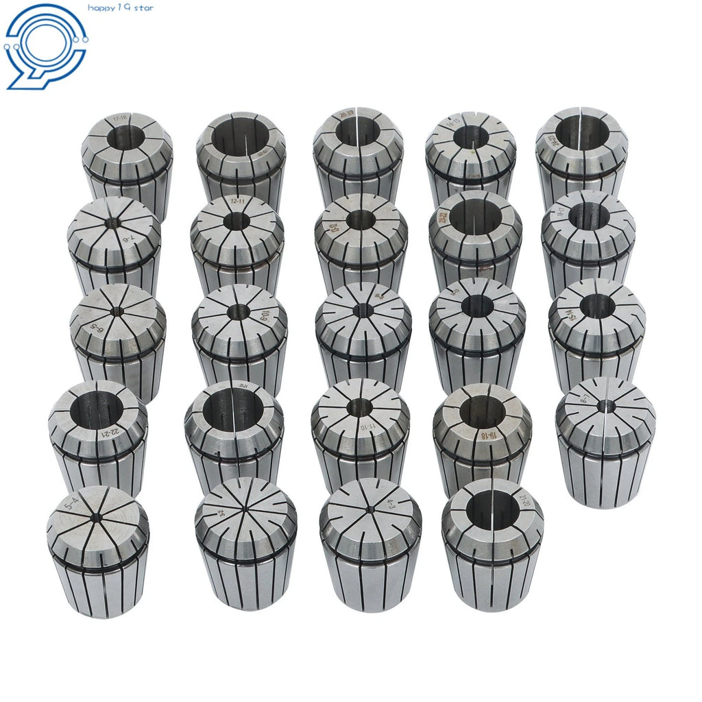 24 Pack ER40 Collet Set for Lathe (3-26mm)