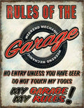 Decorative Metal Tin Sign for Garage #2410