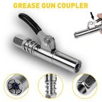 Grease Gun Coupler for High-Pressure Quick Release Nozzles