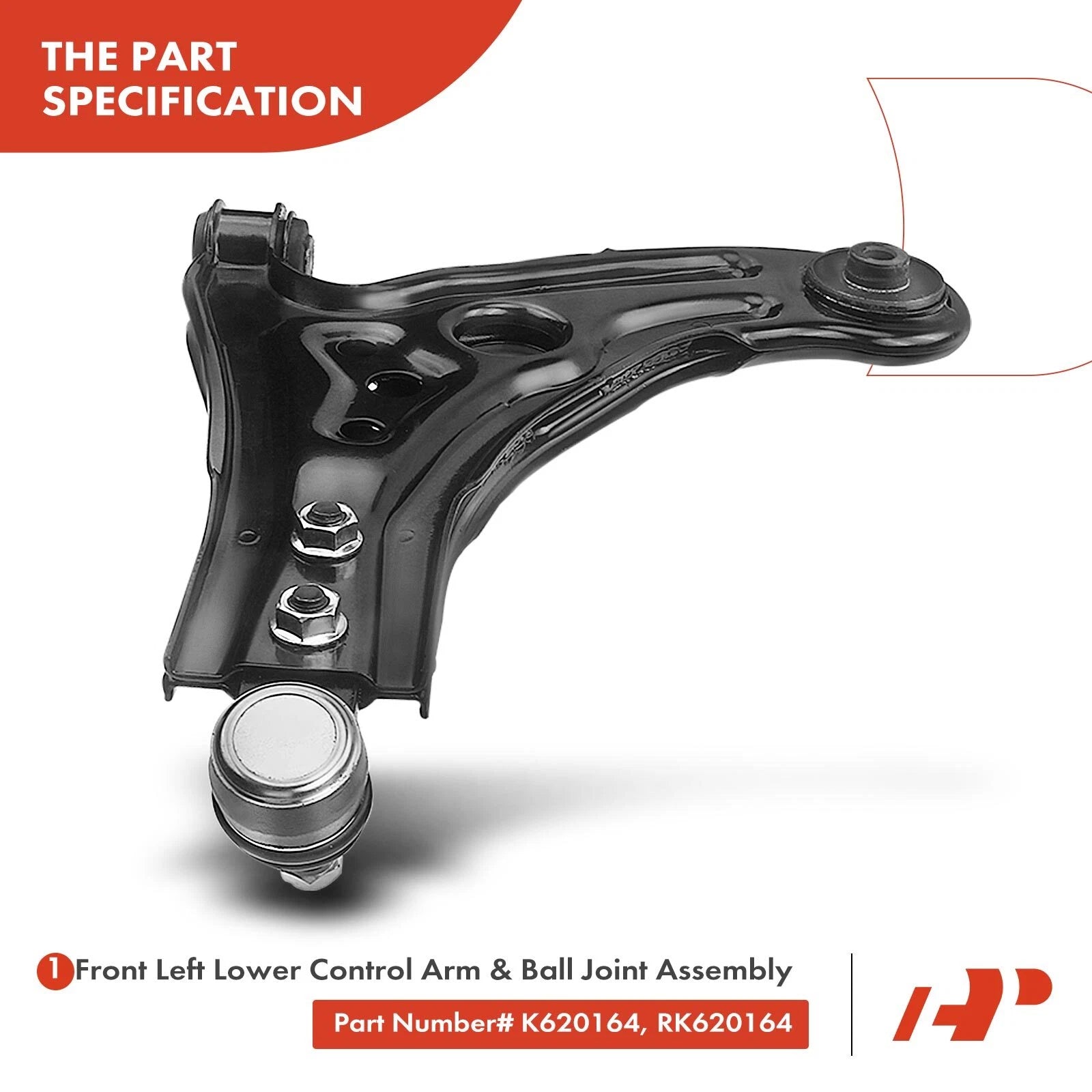2X Front Lower Control Arm & Ball Joint Assembly for Chevy Aveo5 (2004-2011)